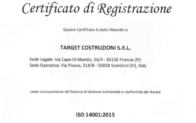 Certificazione ISO 14001:2015 Sistema di gestione ambientale